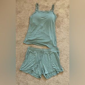 Kindred Bravely Bamboo Lounge Around Nursing Tank (size- l) and shorts (size- m)
